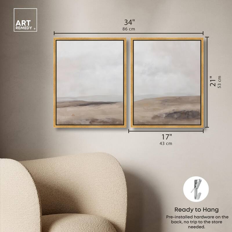 Quietude II Canvas Set of 2 by Art Remedy