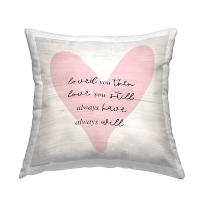 Stupell Love You Still Heart Decorative Printed Throw Pillow Design by Natalie Carpentieri