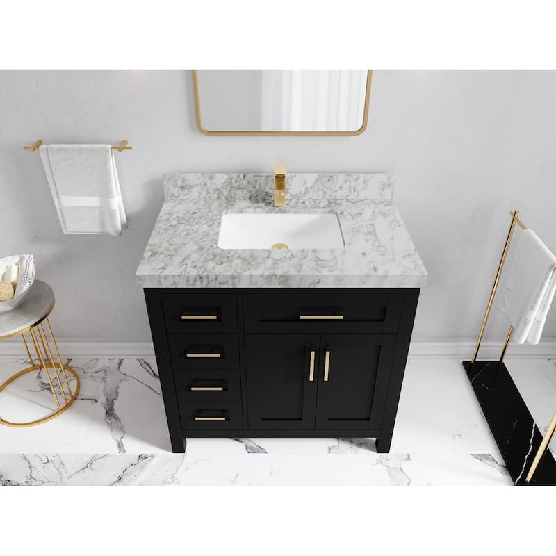 Willow Collections 36 in. W x 22 in. D Cambridge Single Sink Bathroom Vanity Center with Countertop
