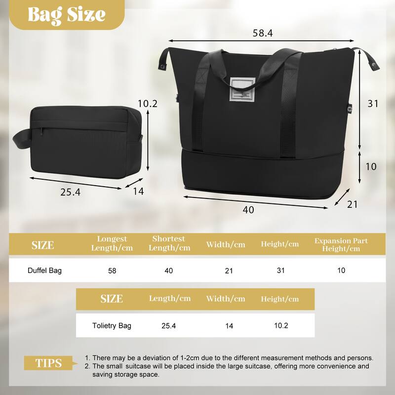 6 Piece Luggage Set, with Double Spinner Wheels Handle Password Lock, 14 IN Cosmetic Case 20/24/28 IN Luggages with Bag