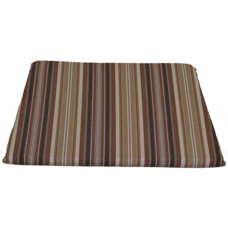 Rocker Seat Cushion - Maroon Stripe