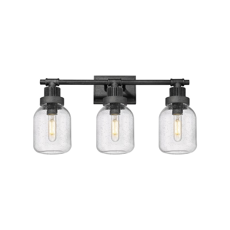 Innovations Lighting Somers - 3 Light 6" Wall-Mounted Bath Vanity Light - Weathered Zinc/Seedy