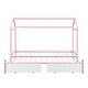 preview thumbnail 15 of 30, Twin XL to King Metal Platform Bed with House Design and 2 Storage Drawers , Expandable from Twin to King Size