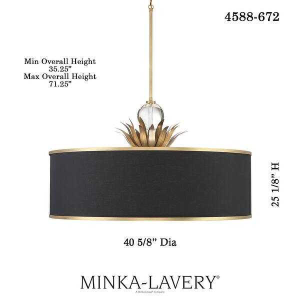 dimension image slide 0 of 2, Minka Lavery 4588 Caprio 8 Light 41" Wide Multi Light Pendant with