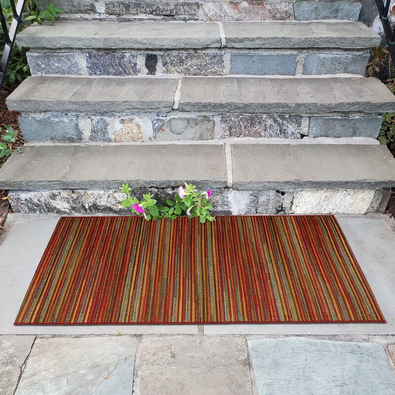 Liora Manne Marina Stripes Indoor/ Outdoor Area Rug