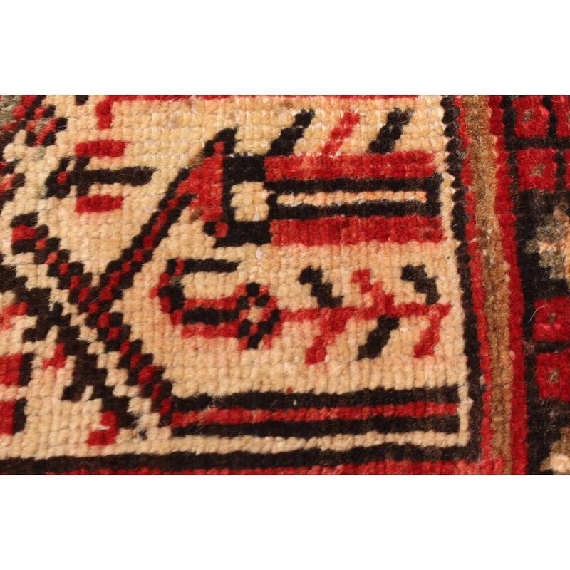 ECARPETGALLERY Hand-knotted Andelz Red Wool Rug - 3'5 x 4'9
