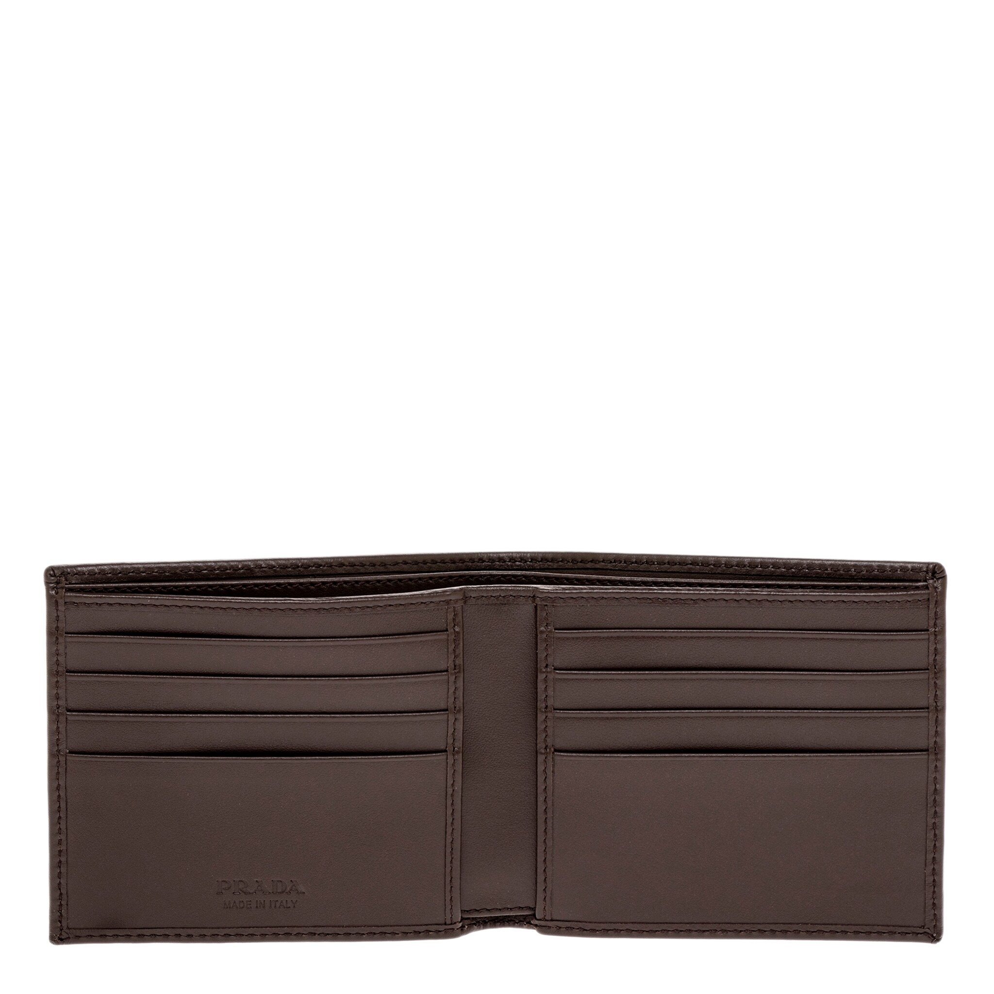 Prada Zip Pouch: Brown Leather Reposh Bagriculture Prada Deep Brown Wallet display picture 1