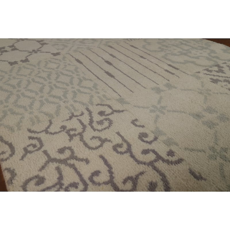 Geometric Moroccan Oriental Rug Handmade Wool Carpet - 4'10" x 7'10"