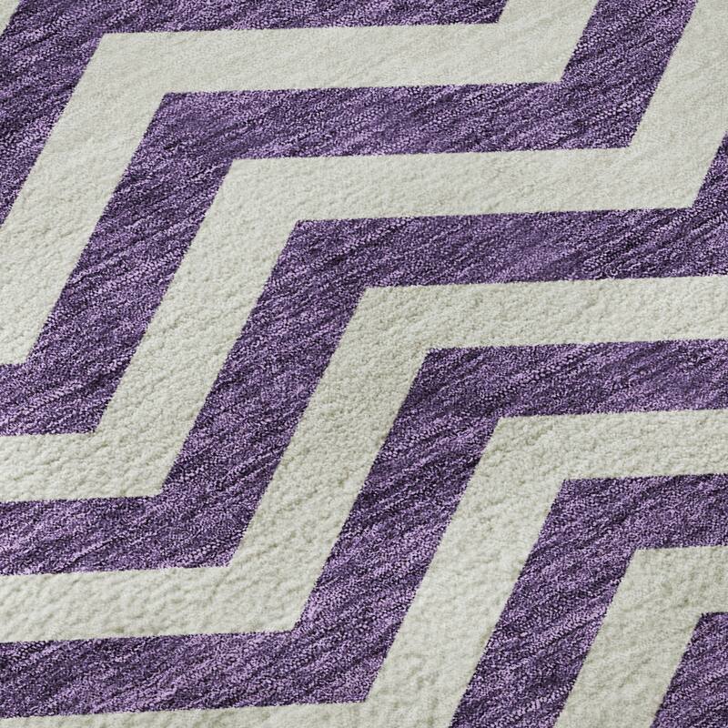 Premium Washable Super Soft Modern Chevron Mayfield Rug
