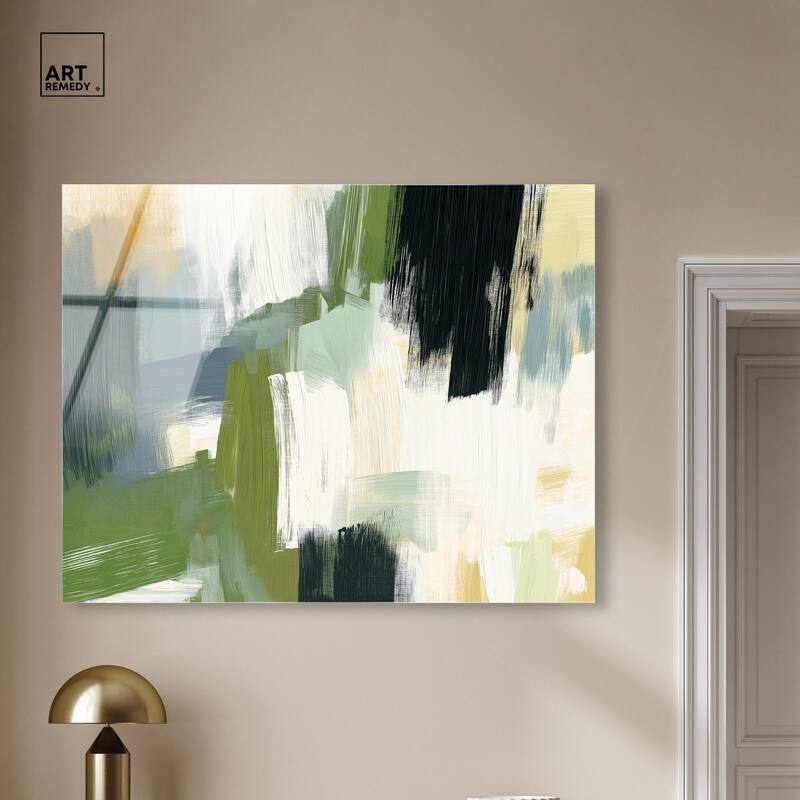 Moss Layers I Acrylic by Art Remedy, Ready to Hang