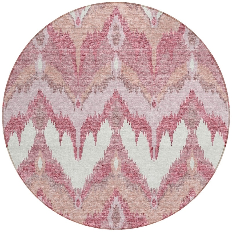 HomeRoots Ikat Transitional Rectangle Outdoor Rug