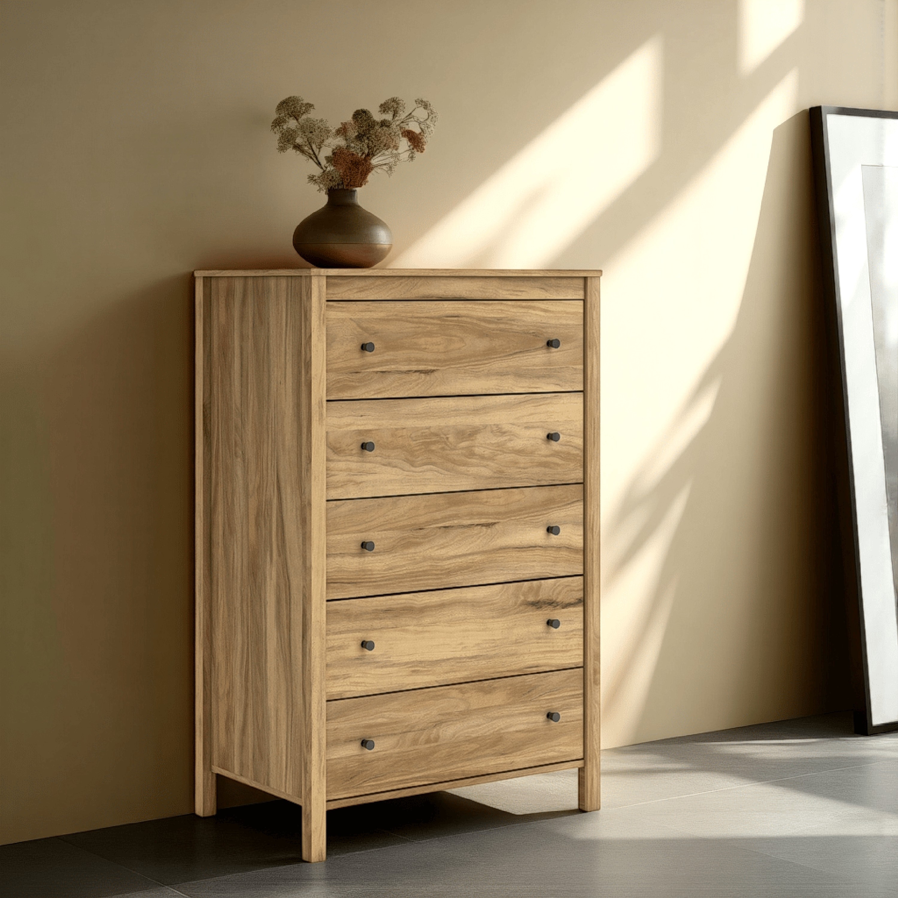50 inch dresser White 47Inch With Nine Drawers Premium Wood Top It has five drawers Cian Tall Dresser Chest, 5