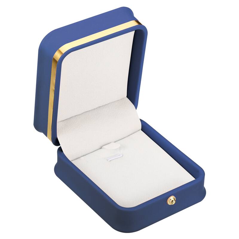 Velvet Necklace Box, Single Slot Jewelry Holder for Wedding Style 3