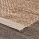 preview thumbnail 4 of 11, LR Home Organic Jute Bordered Area Rug, Tan and Off-White