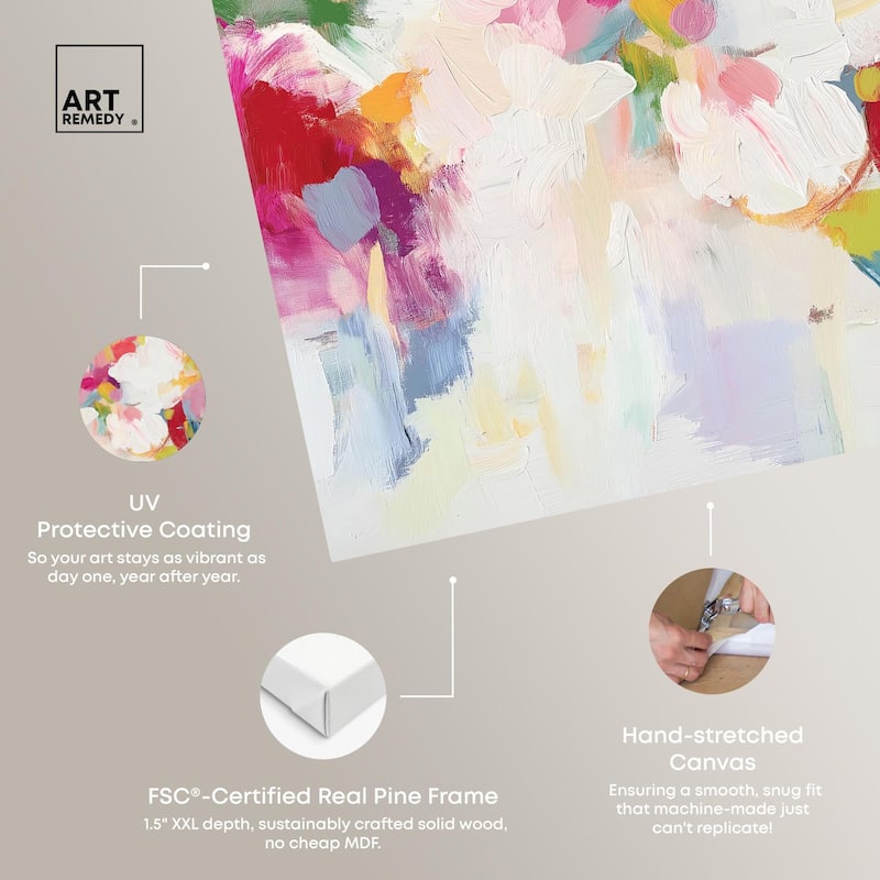 Saturated Colors I Canvas by Art Remedy, Gallery Wrapped
