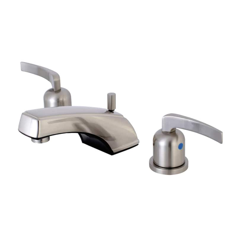 Kingston Brass Centurion 1.2 GPM Widespread Bathroom Faucet with Flat - Brushed Nickel