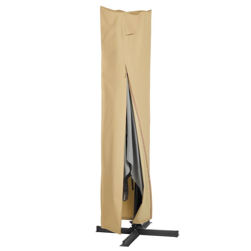Classic Accessories Terrazzo Water-Resistant 13 Foot Offset Umbrella and Frame Cover