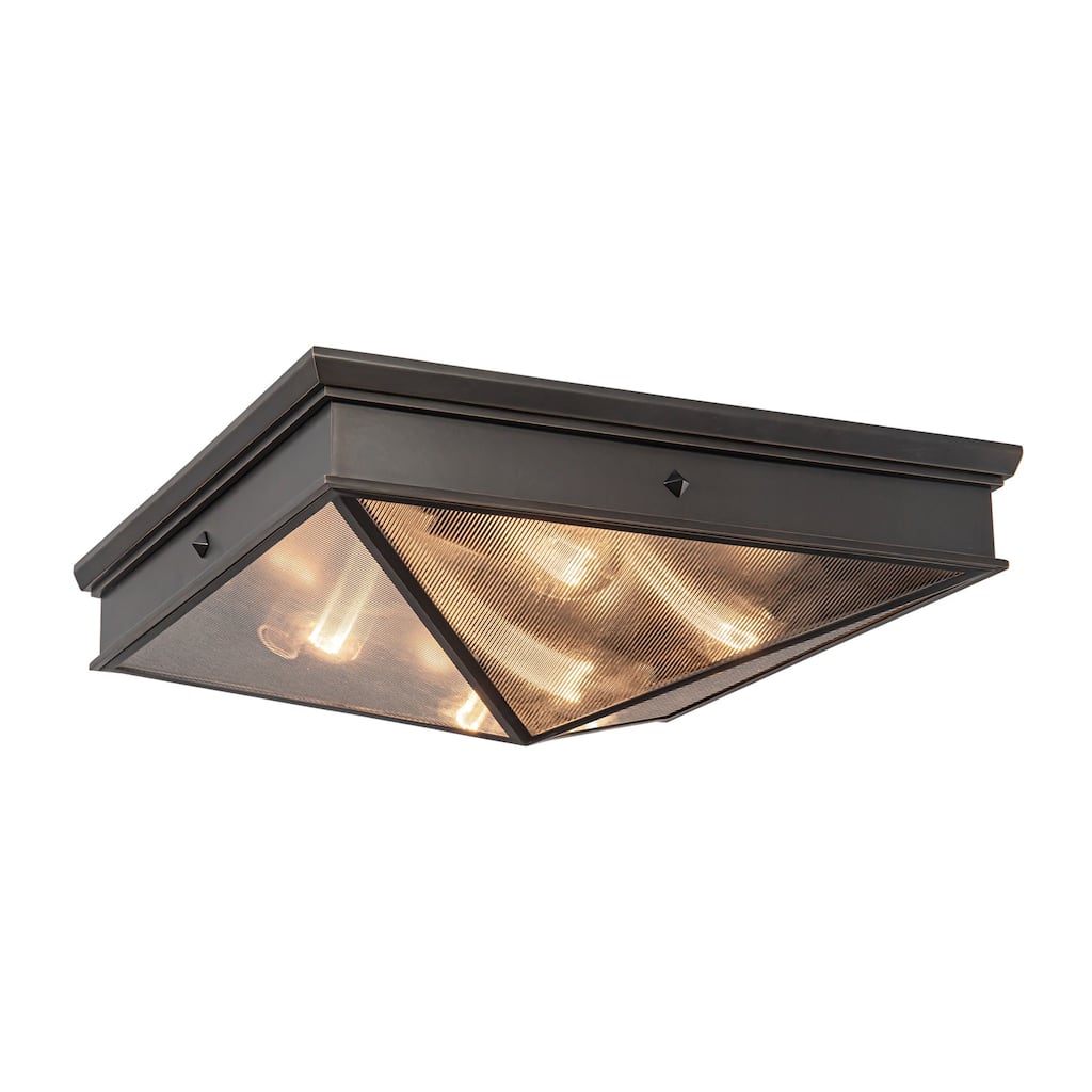 Alora Lighting FM332919 Cairo 4 Light 19" Wide Flush Mount Square
