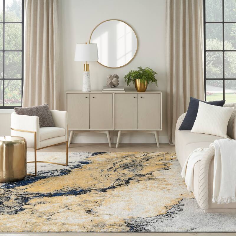 Nourison Passion Indoor only Multicolored Abstract Area Rug