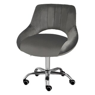 Overstock Office Chair Leather Computer Chair Height Adjustable Home Stool Urban Standard Grey Desk Chairs Assembly Required Faux Leather From Overstock Com Daily Mail