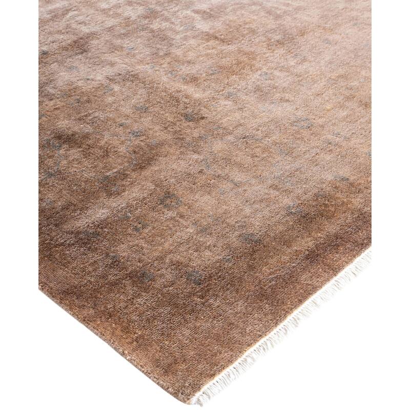 Overdyed One-of-a-Kind Hand-Knotted Area Rug - Beige - 9' 0" x 11' 10"