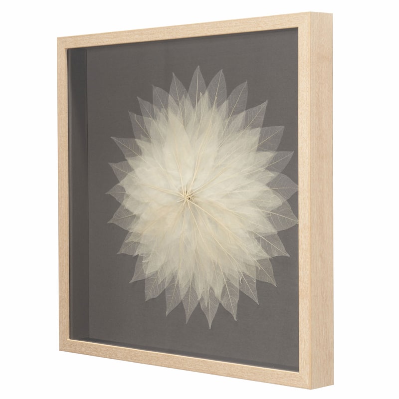 HUJI Magnolia Tree Leaves Shadow Box Wall Decor
