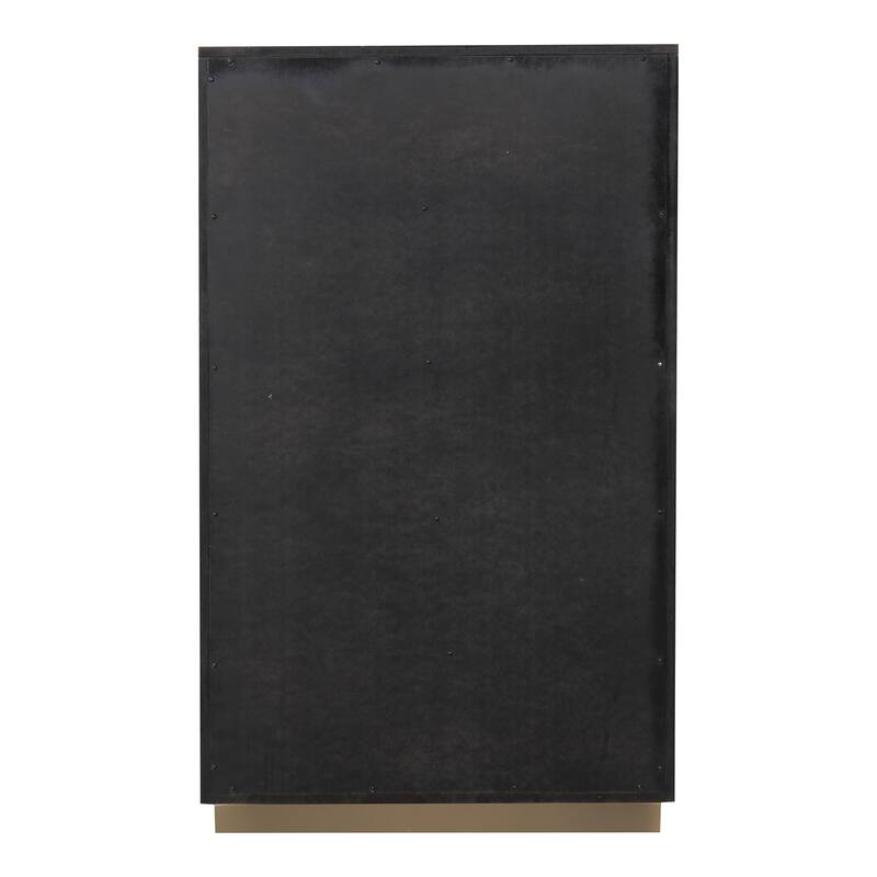 Furniture of America Kismet Modern 6-Piece Black Wood Platform Bedroom Set with Wall Panels