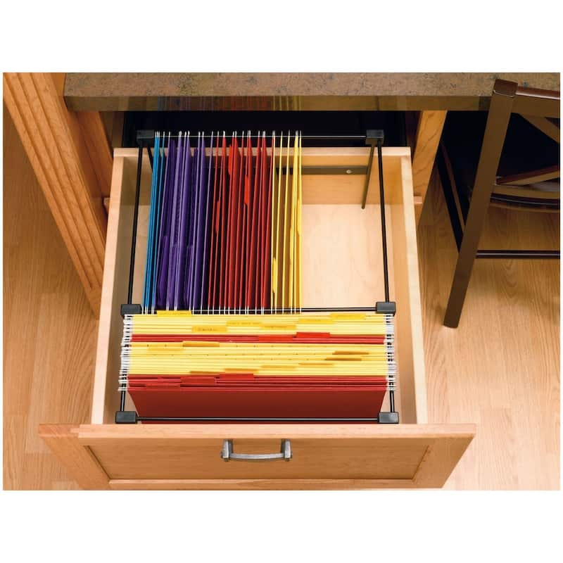 Rev-A-Shelf FD Series 13 Inch Wide Drop In File Drawer Organizer