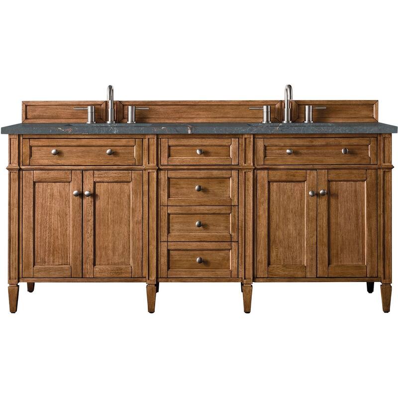 James Martin Vanities 650-V72-FPBL Brittany 72" Free Standing Double - Saddle Brown