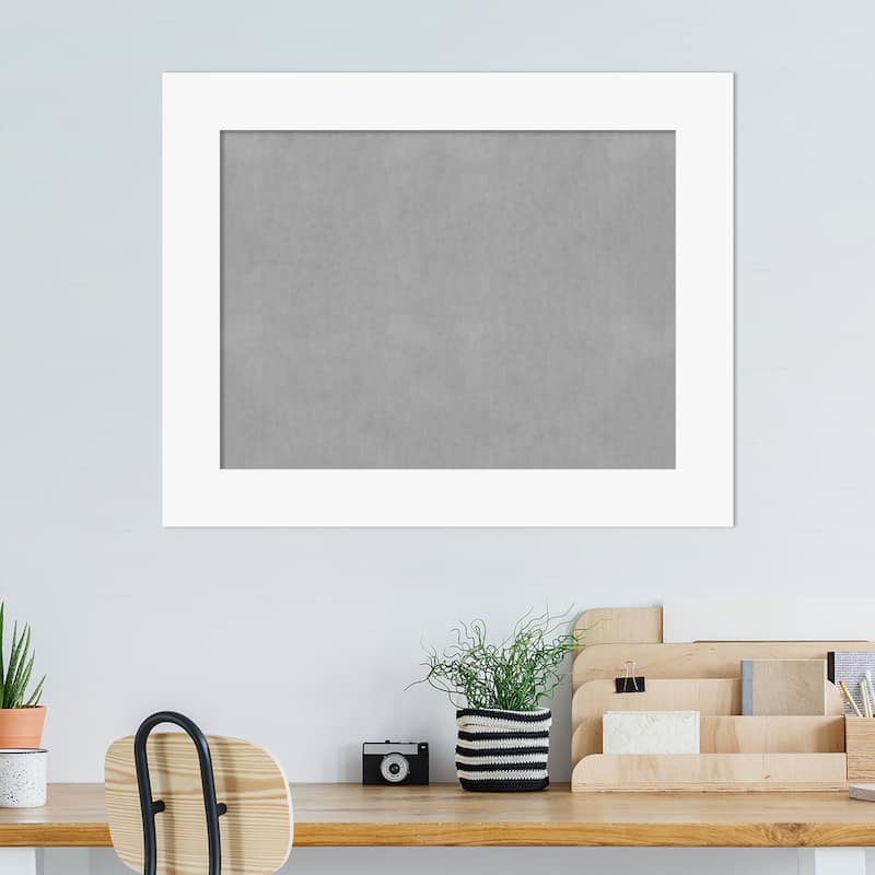Amanti Art Basic White Framed Magnetic Board
