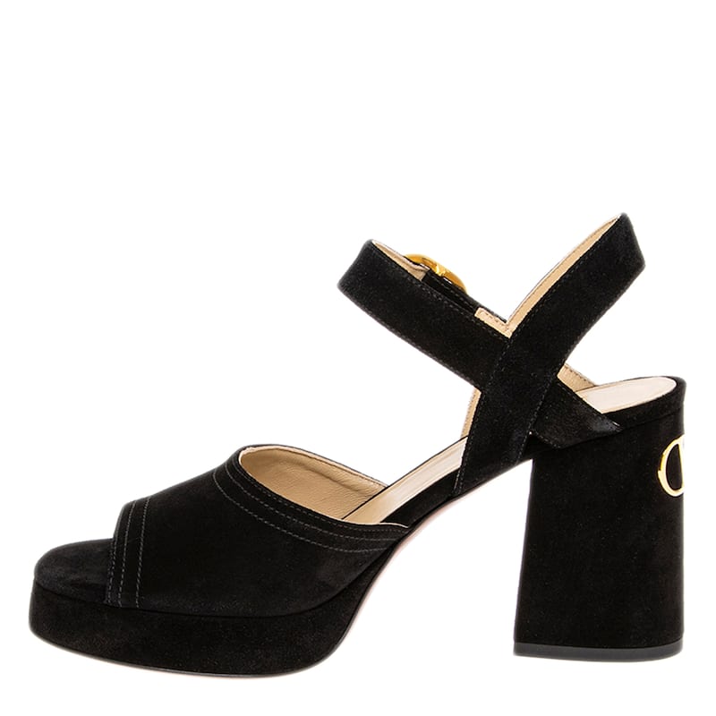 Valentino Fawcette Platform Crust Leather Sandals