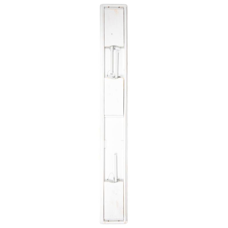 8' x 12" Antique Rustic Solid Pine Folding Farm Bench with 3 Legs