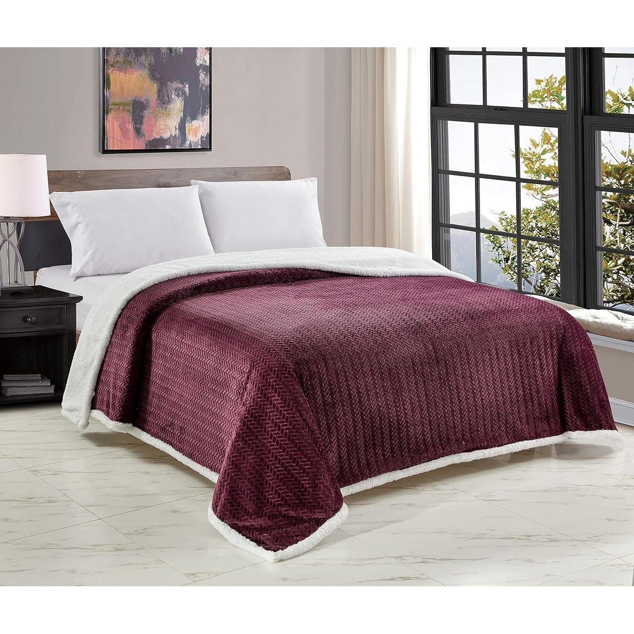 Plum bed throw best sale