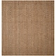 SAFAVIEH Handmade Natural Fiber Svana Jute Rug - 9' Square - Natural/Grey/Natural