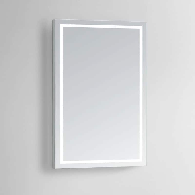 Modern Mirrors Aura Bathroom Mirror with LED Lights and Dimmer Switch - 48 x 28 in