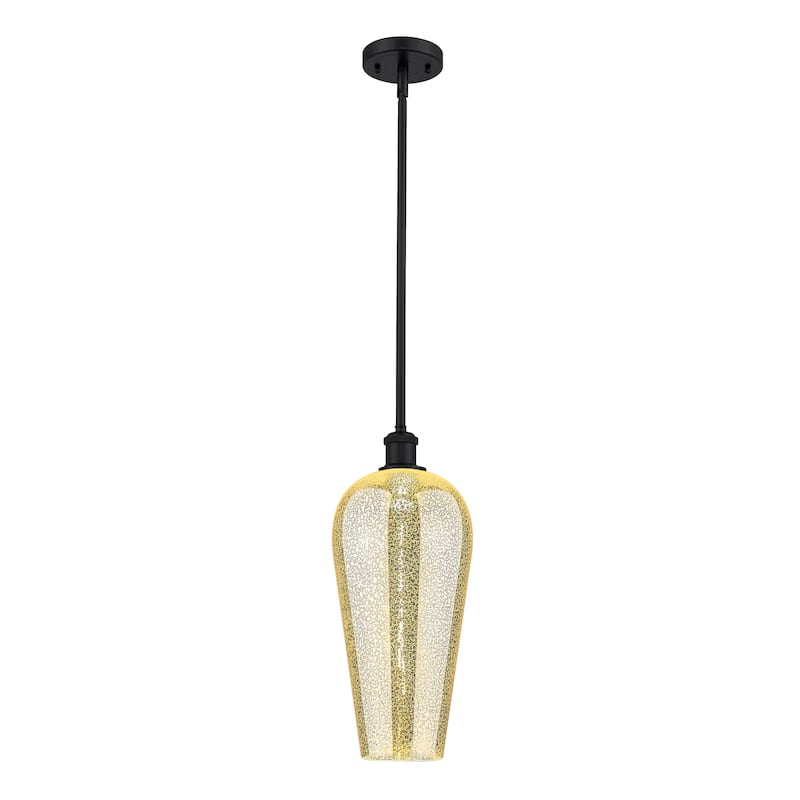 Innovations Lighting Endless Possibilities Ballston - Chelsea - 1 Light 8" Stem Hung Mini Pendant - Mercury/Matte Black