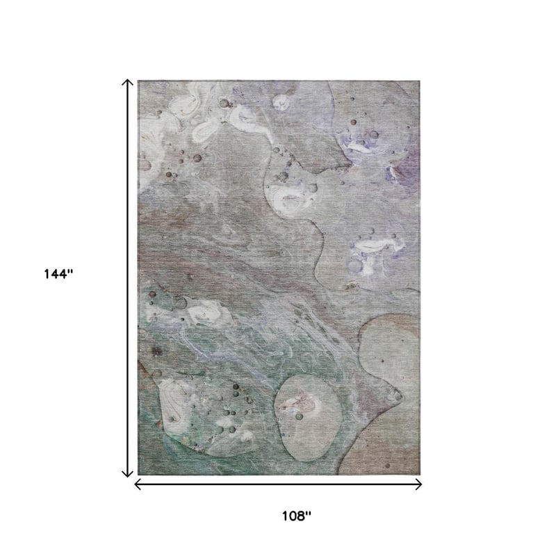HomeRoots Abstract Transitional Rectangle Outdoor Rug