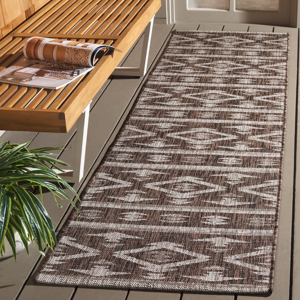 SAFAVIEH Courtyard Fraidel Indoor/ Outdoor Waterproof Patio Backyard Rug
