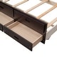 preview thumbnail 7 of 7, Wooden Twin-Over-Full Bunk Bed with Twin Size Trundle and 3 Drawers, Solid Wood Detachable Bunkbeds Frame, Space-Saving Design