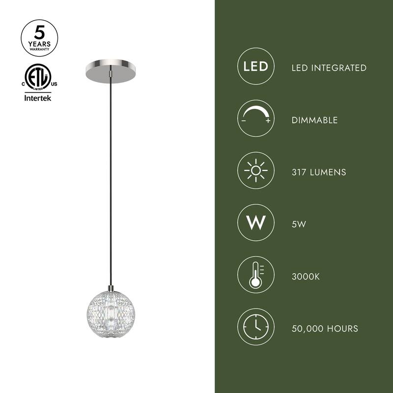 Alora Lighting PD321201 Marni 4" Wide LED Mini Pendant
