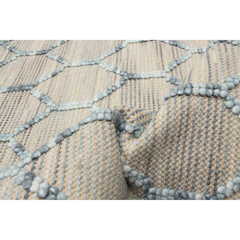 ECARPETGALLERY Braid weave Sienna Tan Wool Rug - 4'11 x 7'11