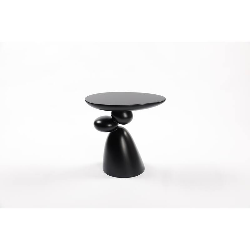 Lucky Stone End Table, Fiberglass Side Table, Modern Minimalist Corner Table