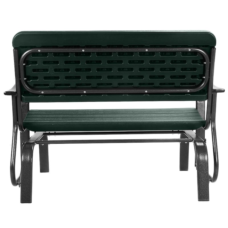 Costway Outdoor Patio Swing Porch Rocker Glider Bench Loveseat Garden
