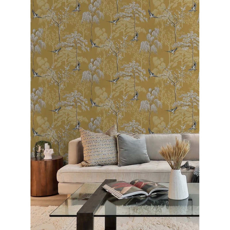 Arthouse Bird Garden Peel and Stick Wallpaper