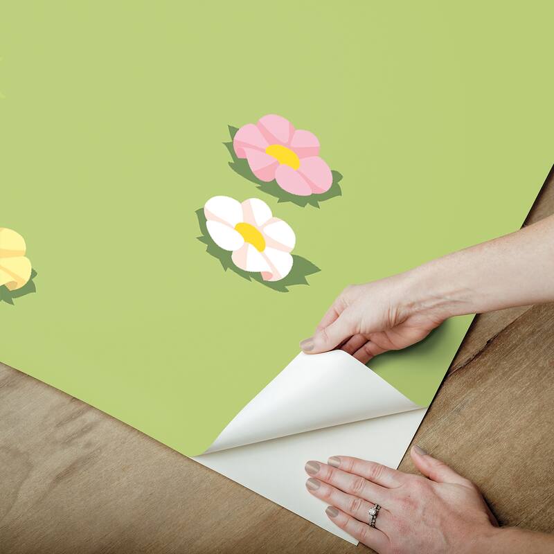 RoomMates Pokémon Picinic Green Peel and Stick Mural