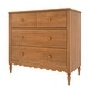 preview thumbnail 3 of 32, Charlotte/Scallop 4 Drawer Dresser