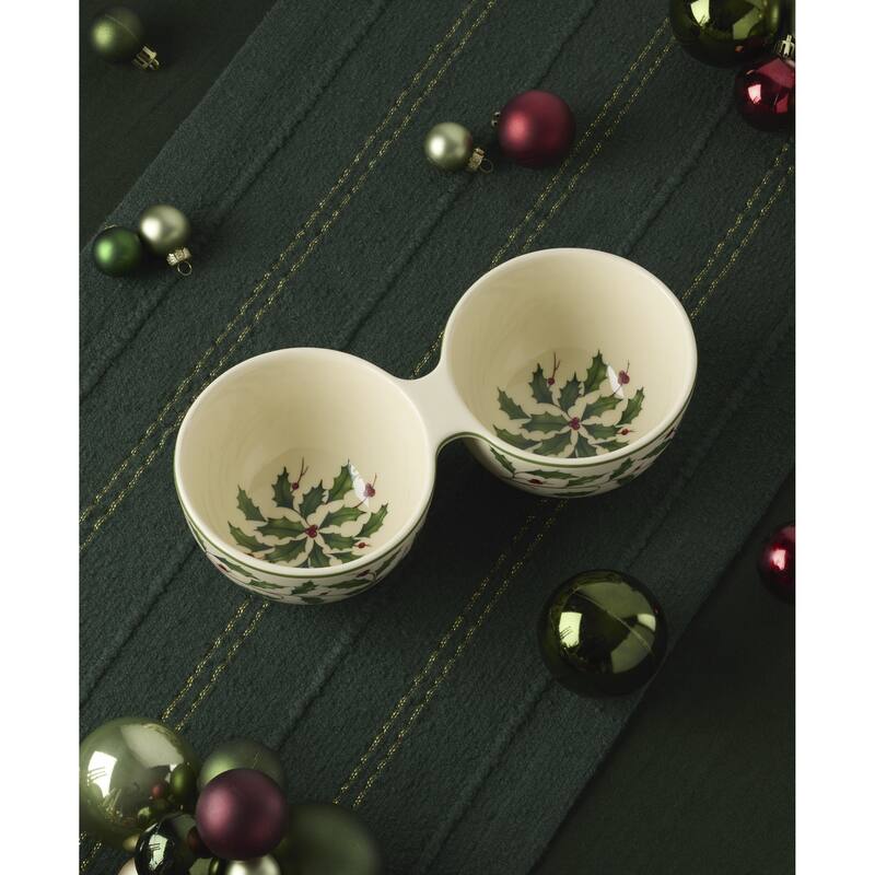 Lenox Holiday Double Dip Bowl