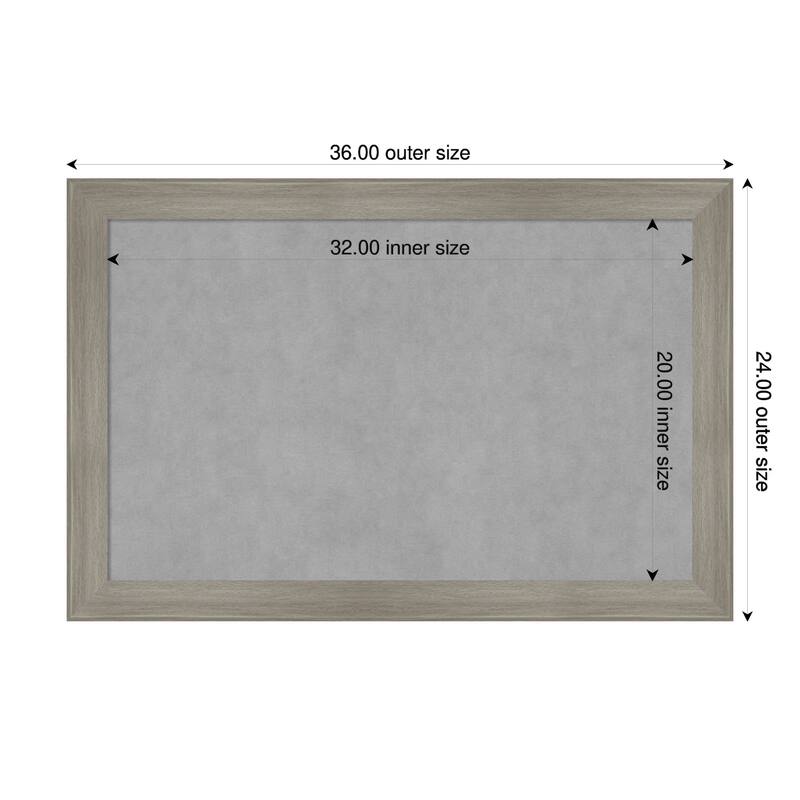 Amanti Art Grand Cherry Narrow Framed - 36 x 24 in - Grand Greywash Narrow