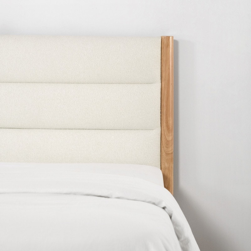 Mason Upholstered Platform Bed Frame with Headboard