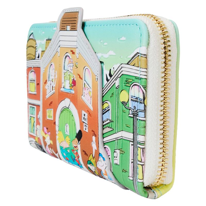 Nickelodeon Hey Arnold! Sunset Arms Boarding House Zip Around Wallet